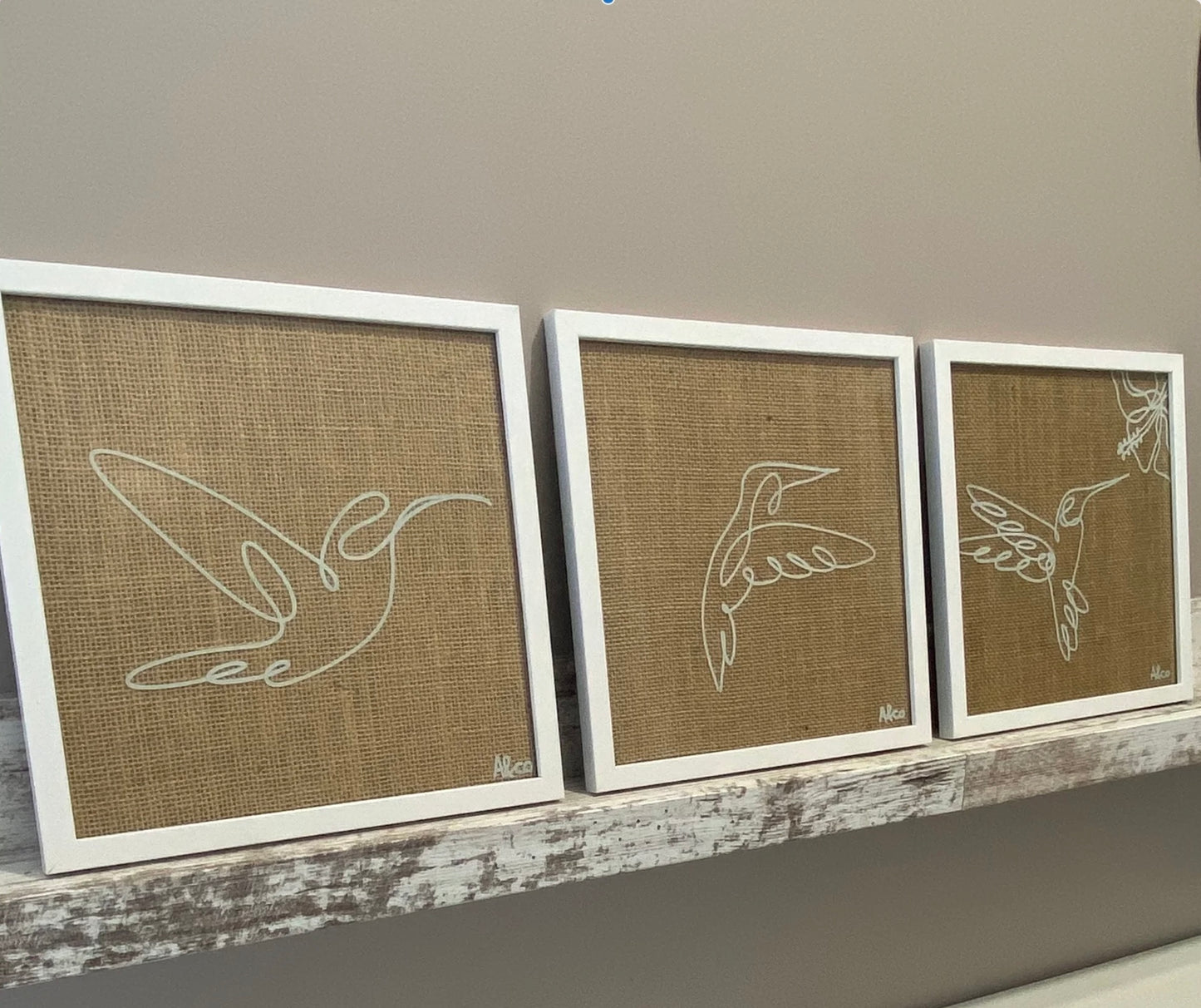 Triptyque colibri