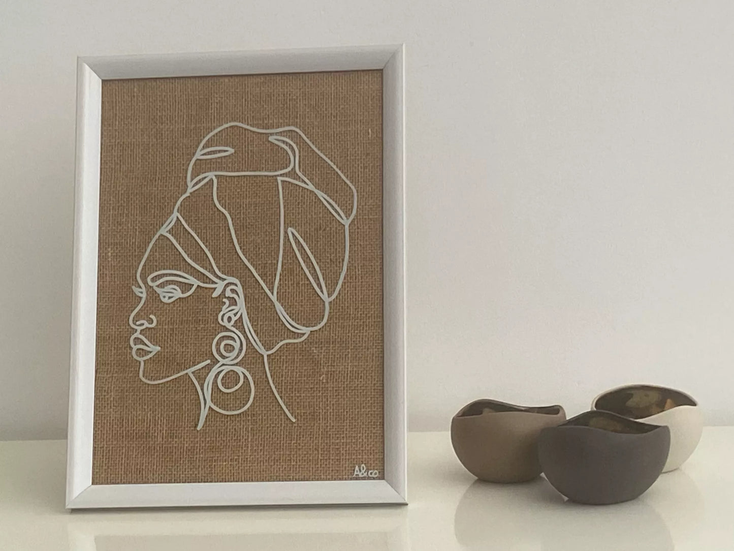 Tableau femme au turban